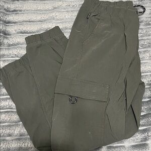 Men's Olive Cargo Jogger Pants
